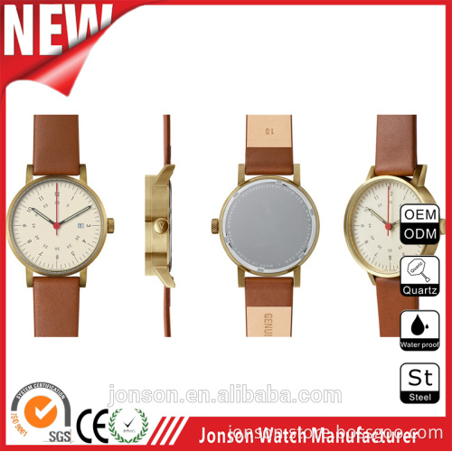 2016 new timpieces stainless steel janpanese movement luxury mens watch